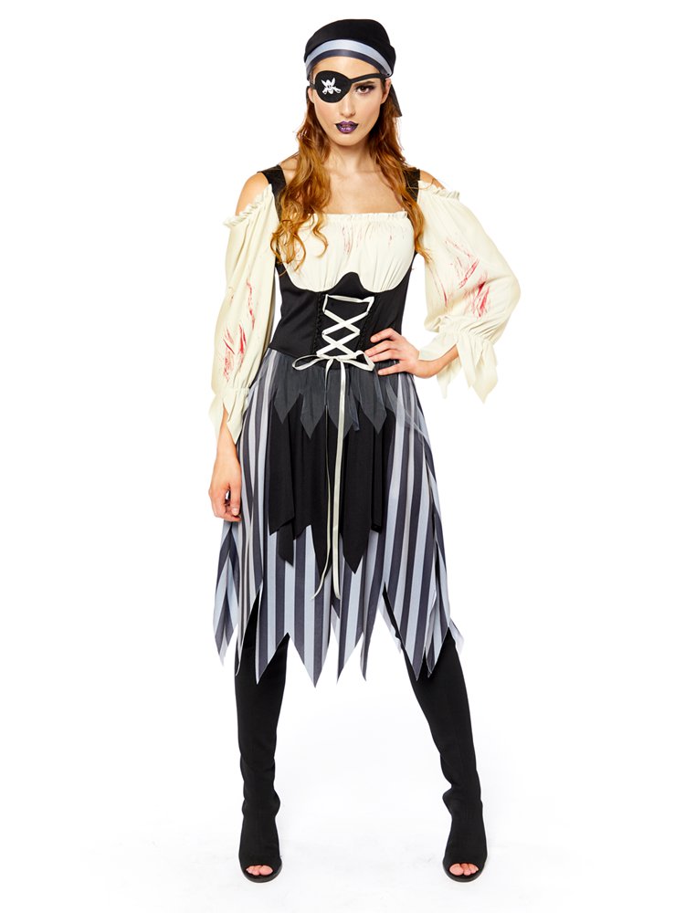 Zombie Cutthroat Pirate women's Halloween costume