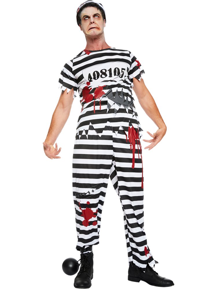 Zombie Convict men's Halloween costume