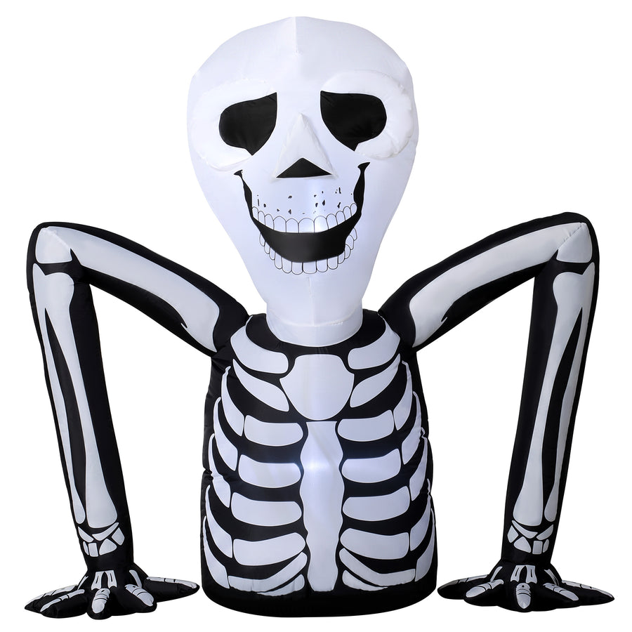 Inflatable crawling skeleton Halloween garden decoration