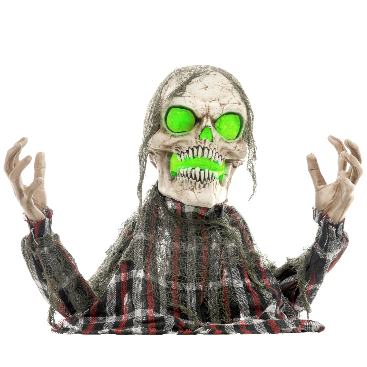 Animated groundbreaker skeleton Halloween animatronic